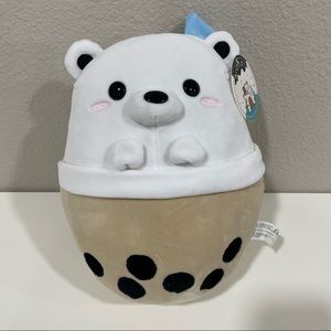 Avocatt Polar Bear Boba Plushie 10"